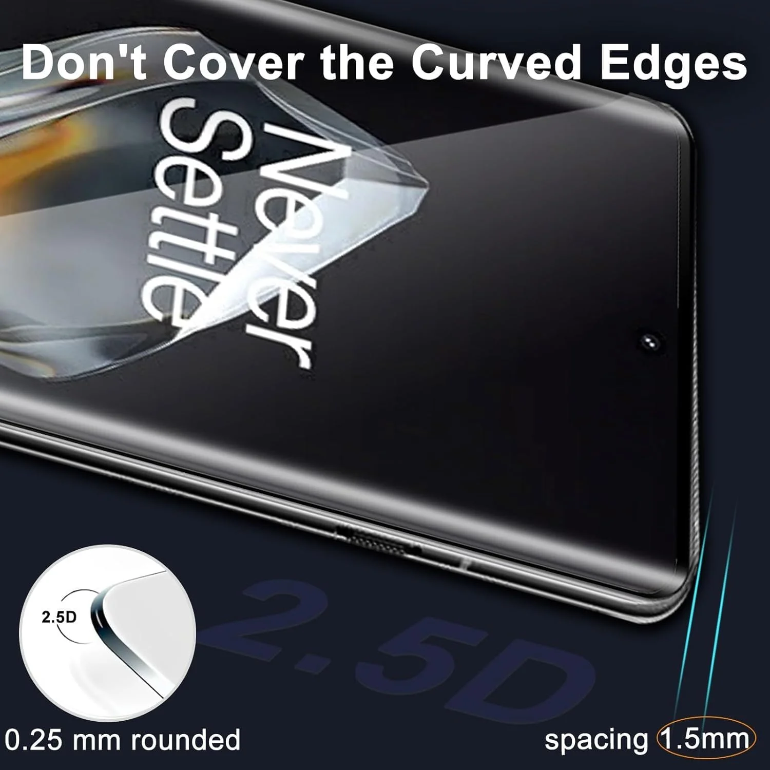 محافظ صفحه نمایش شیشه ای حرارت دیده GEEMEE برای OnePlus 12 و فیلم محافظ دوربین، 2 + 2 تکه شیشه حرارت دیده با سختی 9H و حساسیت بالا