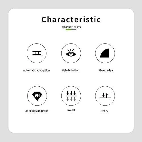 محافظ صفحه نمایش گوشی هوشمند CHENCHUAN برای OnePlus 8 Pro، شیشه حرارتی خمیده سه بعدی با پوشش کامل صفحه نمایش، مقاوم در برابر انفجار (مشکی)، فیلم شیشه ای حرارتی (رنگ: مشکی)