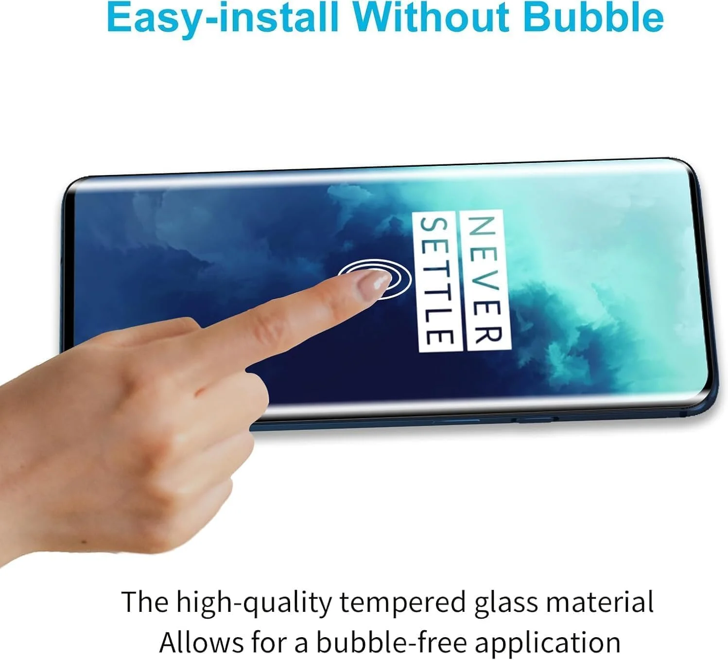 محافظ صفحه نمایش شیشه ای دیدیسکی بسته 3 عددی برای وان پلاس 7T پرو/وان پلاس 7 پرو، محافظ صفحه نمایش شیشه ای حرارت دیده HD، درجه سختی 9H، نصب آسان، مقاوم در برابر خراش، HD