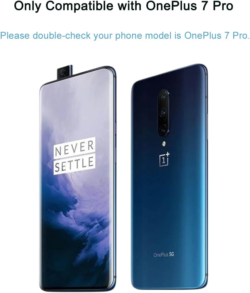 HYGMOCC Screen Protector for OnePlus 7 Pro and OnePlus 7T Pro Tempered Glass Protective Film HD 9H Hardness Case Friendly Easy Installation Anti Scratch Bubble Free(1 pcs)
