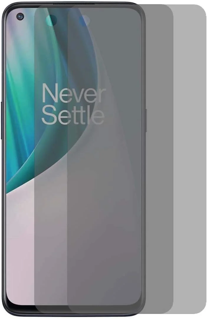 محافظ صفحه نمایش حریم خصوصی UPONEW برای وان پلاس نورد N10 5G - [دو عددی] محافظ صفحه نمایش شیشه ای ضد جاسوسی با سختی 9H برای وان پلاس نورد N10 5G