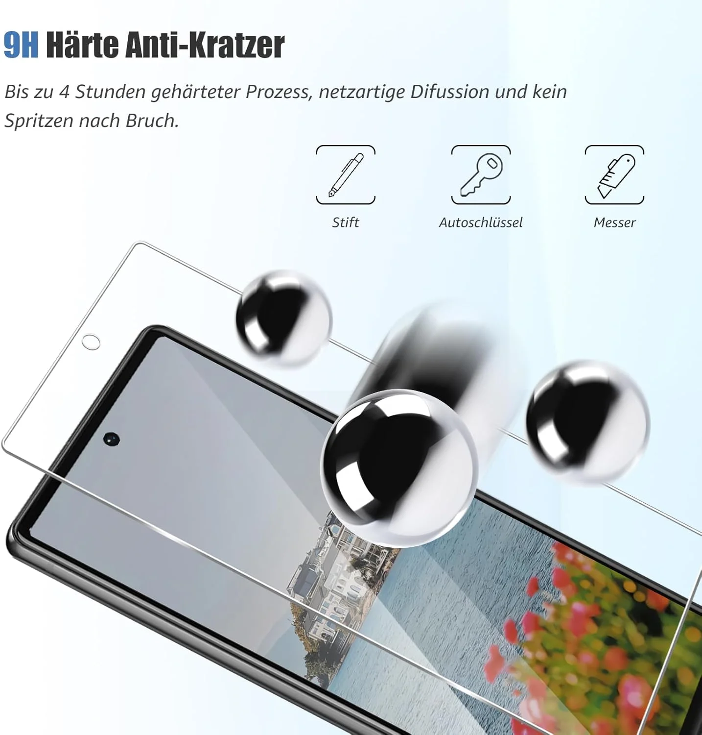 Bodyguard Pack of 2 Tempered Glass Screen Protectors for Google Pixel 6A 5G, No Air Bubbles, Ultra Transparent, 2.5D Edge Pixel 6A Screen Protector, High Sensitivity 9H Hardness, Shatterproof Tempered