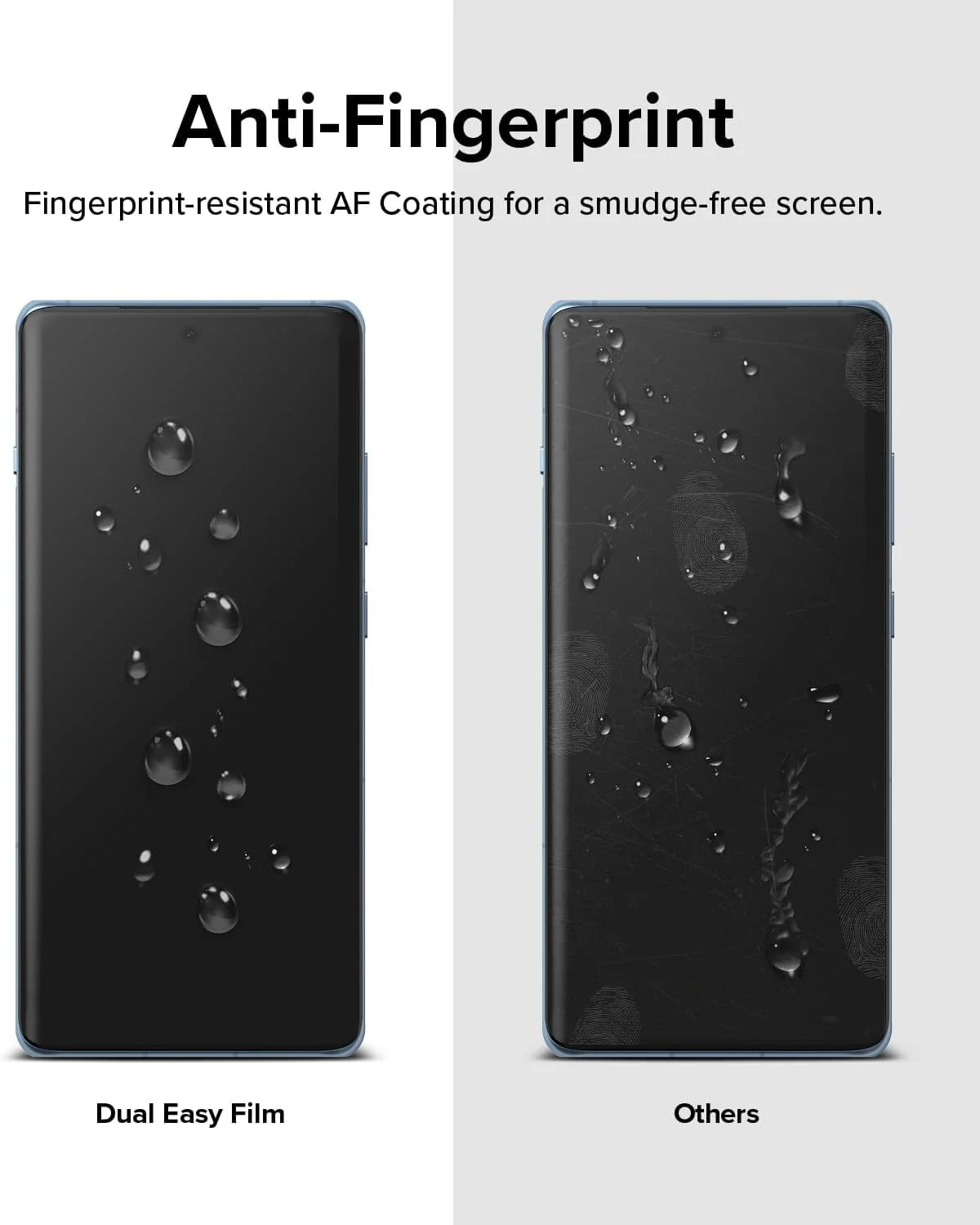 محافظ صفحه نمایش دوگانه آسان Ringke [بسته 2 عددی] سازگار با OnePlus 12R، فیلم محافظ صفحه نمایش ضد اثر انگشت 4 لایه با کیفیت HD و پوشش کامل به همراه ابزار نصب آسان