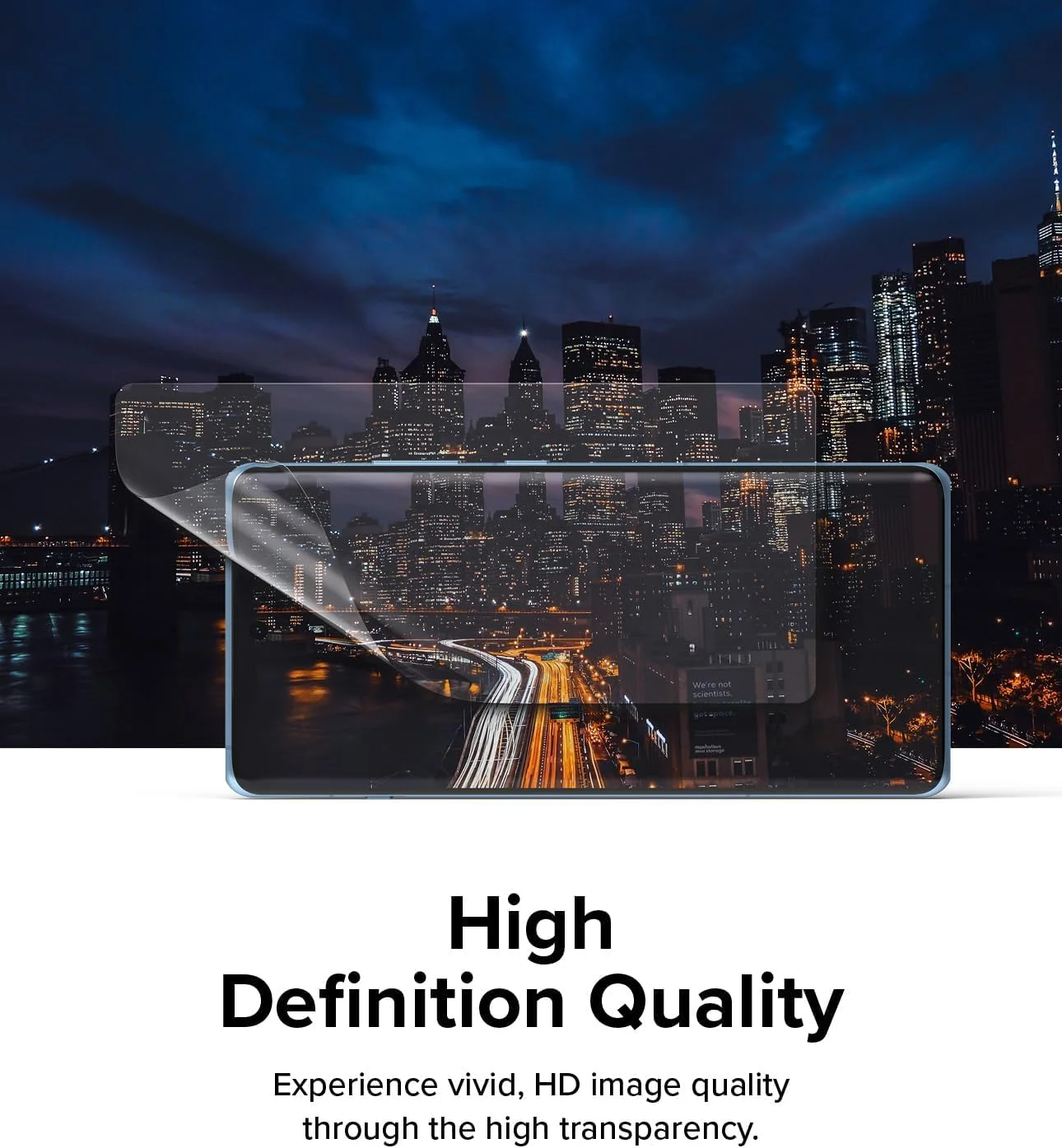 محافظ صفحه نمایش دوگانه آسان Ringke [بسته 2 عددی] سازگار با OnePlus 12R، فیلم محافظ صفحه نمایش ضد اثر انگشت 4 لایه با کیفیت HD و پوشش کامل به همراه ابزار نصب آسان