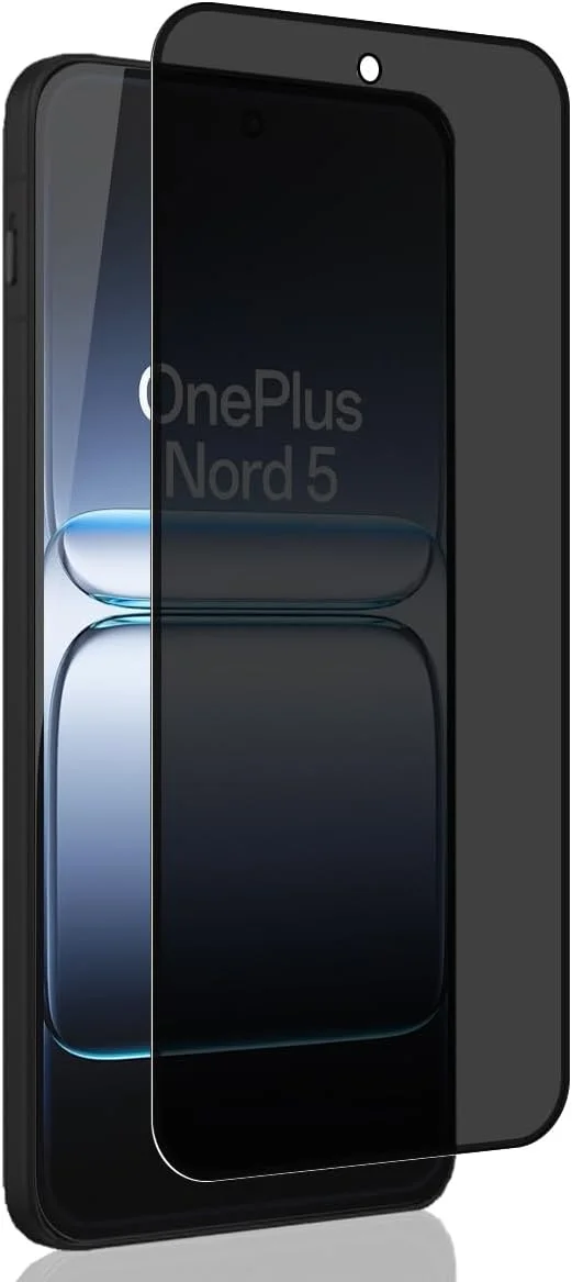 محافظ صفحه نمایش حریم خصوصی Yieehhow برای OnePlus Nord 5 5G شیشه حرارت دیده، [بسته 1 عددی] سختی 9H شیشه محافظ ضد جاسوسی، محافظ صفحه نمایش HD / محافظ صفحه نمایش شیشه ای حریم خصوصی بدون حباب