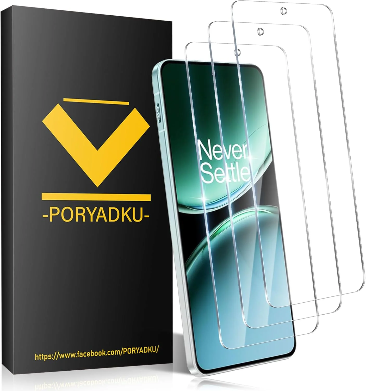 محافظ صفحه نمایش شیشه ای حرارت دیده Arae بسته 3 عددی برای OnePlus Nord 4 [6.74 اینچ]، ضد حباب، سازگار با اثر انگشت، محافظ صفحه نمایش شیشه ای OnePlus Nord 4