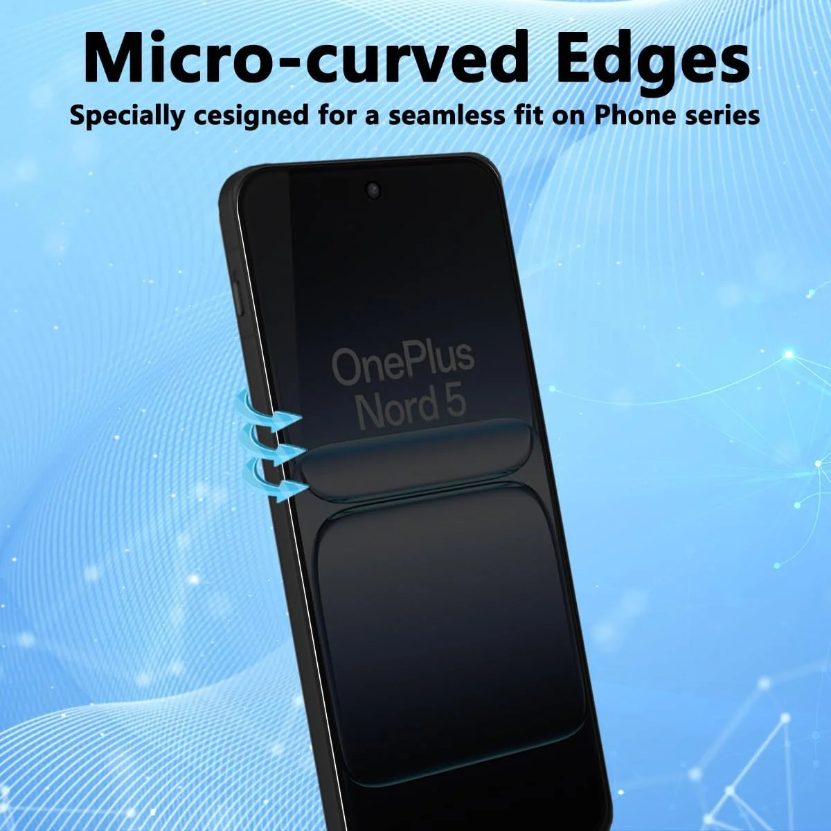 محافظ صفحه نمایش حریم خصوصی Yieehhow برای OnePlus Nord 5 5G شیشه حرارت دیده، [بسته 1 عددی] سختی 9H شیشه محافظ ضد جاسوسی، محافظ صفحه نمایش HD / محافظ صفحه نمایش شیشه ای حریم خصوصی بدون حباب