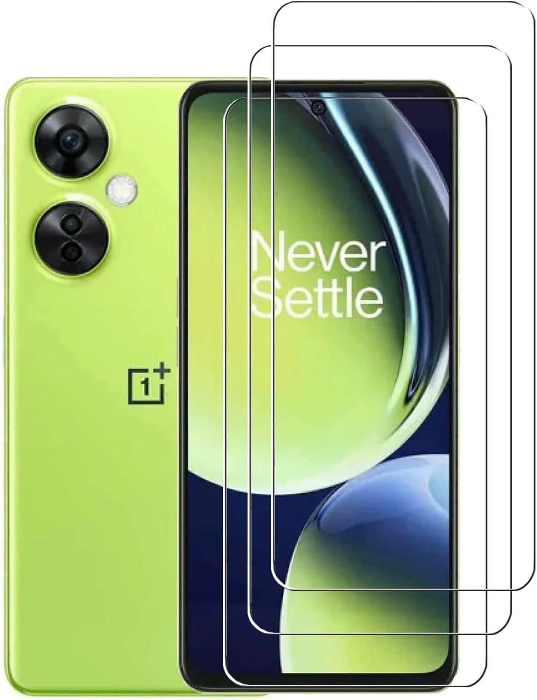 [بسته 3 عددی] محافظ صفحه نمایش شیشه ای حرارت دیده ZMONE برای OnePlus Nord CE 3 lite 5G، وضوح بالا، مقاوم در برابر خش، بدون حباب و ضد اثر انگشت