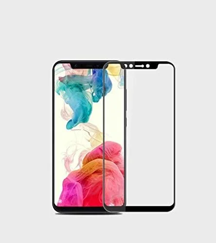 محافظ صفحه نمایش شیشه ای حرارت دیده شیائومی پوکوفون F1 با پوشش کامل سه بعدی و فریم مشکی