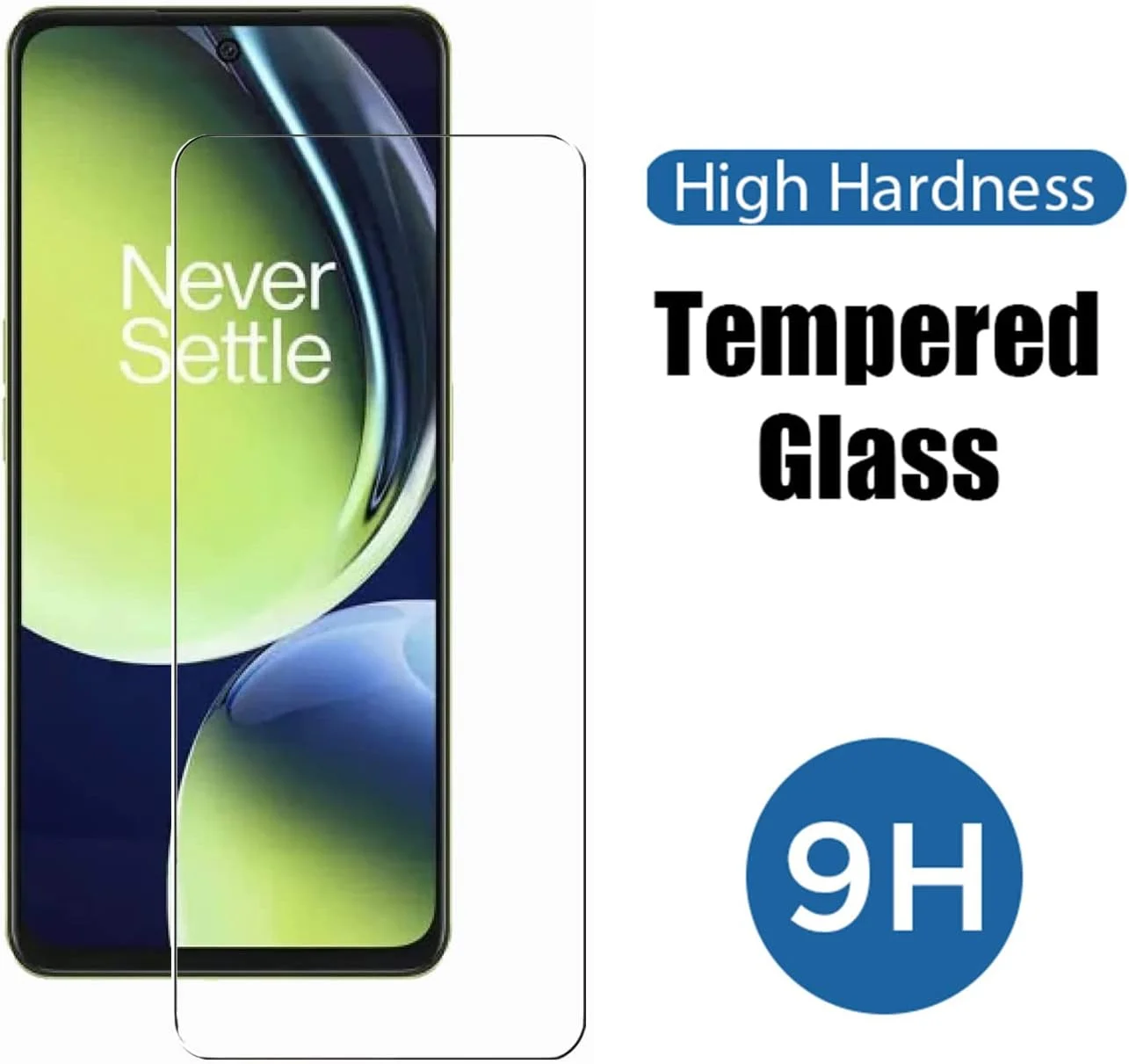 [بسته 3 عددی] محافظ صفحه نمایش شیشه ای حرارت دیده ZMONE برای OnePlus Nord CE 3 lite 5G، وضوح بالا، مقاوم در برابر خش، بدون حباب و ضد اثر انگشت