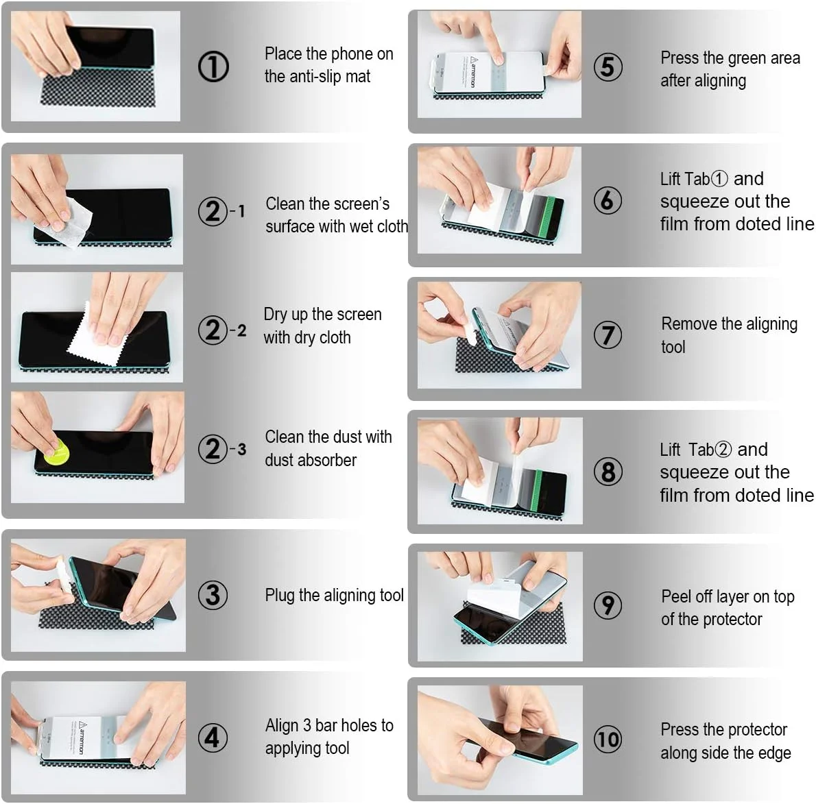 محافظ صفحه نمایش نرم اورزرو (3+2) سازگار با OnePlus 9 Pro، شامل 3 عدد محافظ صفحه نمایش TPU (غیر شیشه ای) + 2 عدد محافظ لنز دوربین، به همراه ابزار نصب، ضد خش و بدون حباب