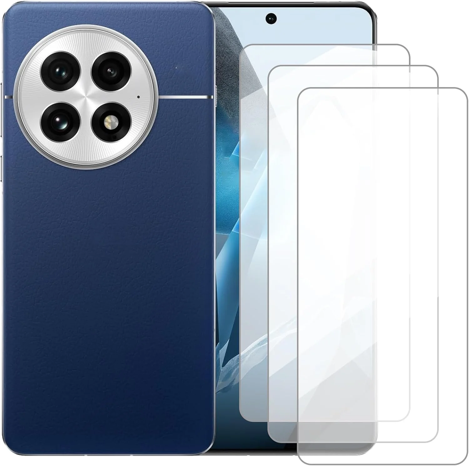 محافظ صفحه نمایش Damolong سازگار با Oneplus 13 5G (6.82 اینچ) [بسته 3 عددی] محافظ صفحه شیشه ای مناسب برای Oneplus 13 5G، فیلم محافظ شیشه ای حرارت دیده