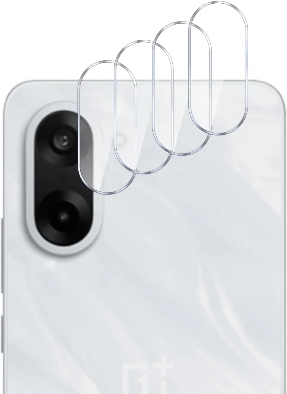 محافظ لنز دوربین شیشه ای حرارت دیده MGUEIAO بسته 4 عددی سازگار با OnePlus Ace 5 Racing، محافظت از دوربین عقب، غشای شیشه ای حرارت دیده، سختی 9H، ضد خش، شفاف