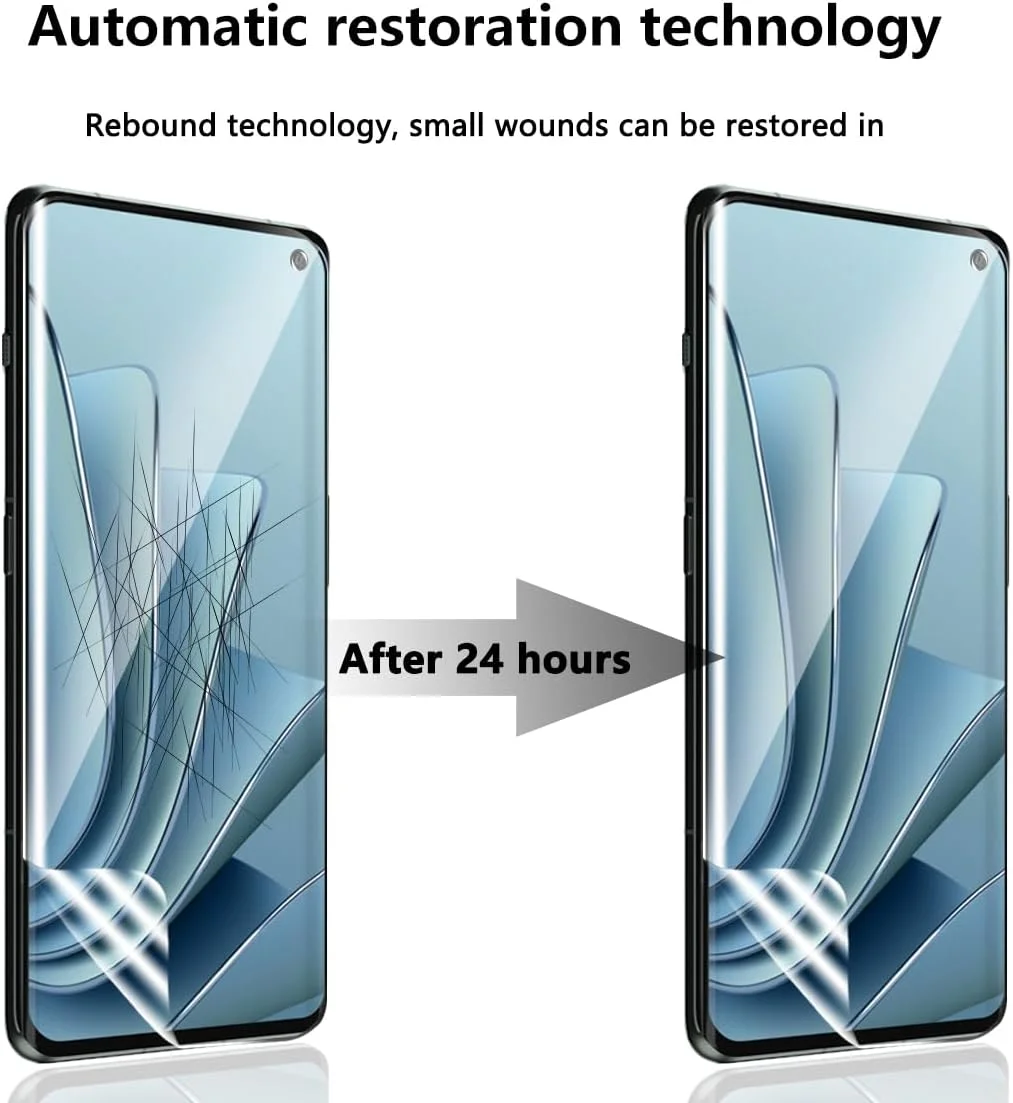 محافظ صفحه نمایش Phlleyaa برای OnePlus 11، 2 عدد محافظ صفحه نمایش TPU و 2 عدد محافظ دوربین شیشه ای OnePlus 11 [مجموعا 4 عدد]، فیلم ضد خش بدون حباب برای OnePlus 11