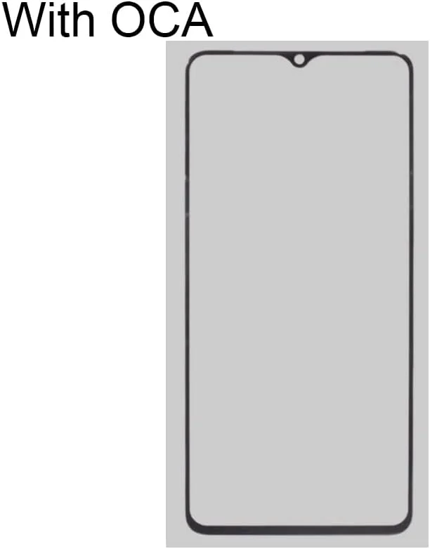 قطعات جایگزین تلفن همراه YUANSHIHUI برای OnePlus 7T شیشه لنز بیرونی صفحه نمایش جلو با چسب شفاف نوری OCA