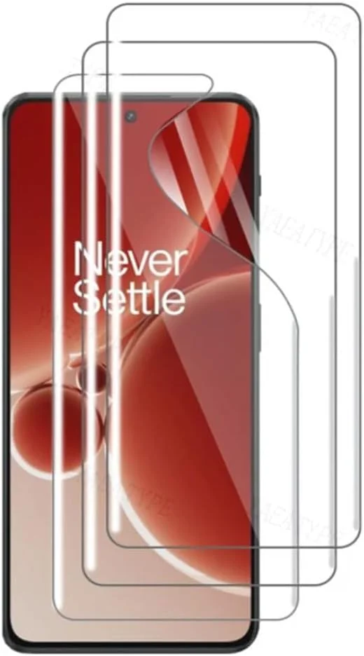 محافظ صفحه نمایش هیدروژلی Snailcanfly برای گوشی وان پلاس نورد CE5 5G سایز 6.77 اینچ، فیلم محافظ صفحه نمایش انعطاف پذیر هیدروژلی، فیلم نرم TPU، پوشش فیلم، باز کردن قفل اثر انگشت، غیر شیشه حرارت دیده، بسته 2 عددی