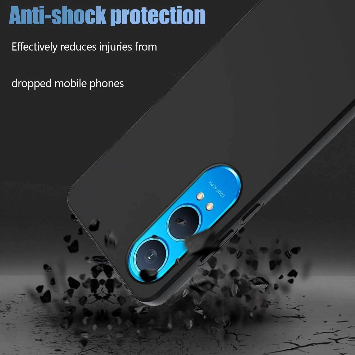 قاب وانگلیسیم برای گوشی وان پلاس نورد CE4 لایت 5G + یک عدد محافظ صفحه نمایش شیشه ای حرارت دیده، کاور محافظ گوشی TPU فوق العاده نازک - مشکی