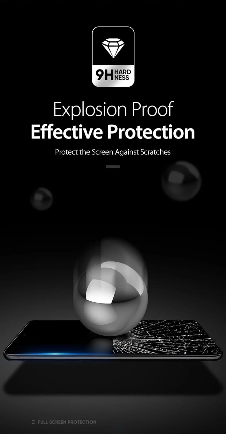 محافظ صفحه نمایش OIATROE [بسته 2 عددی] برای OnePlus 12، محافظ صفحه نمایش شیشه ای حرارت دیده فوق العاده باریک HD 2.5D Pro-Fit - مشکی