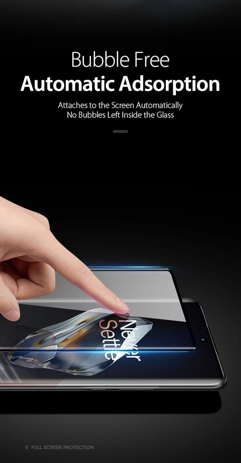 محافظ صفحه نمایش OIATROE [بسته 2 عددی] برای OnePlus 12، محافظ صفحه نمایش شیشه ای حرارت دیده فوق العاده باریک HD 2.5D Pro-Fit - مشکی