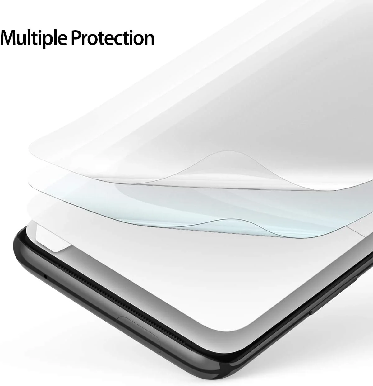 محافظ صفحه نمایش Ringke Dual Easy سازگار با OnePlus 7 - بسته 2 عددی