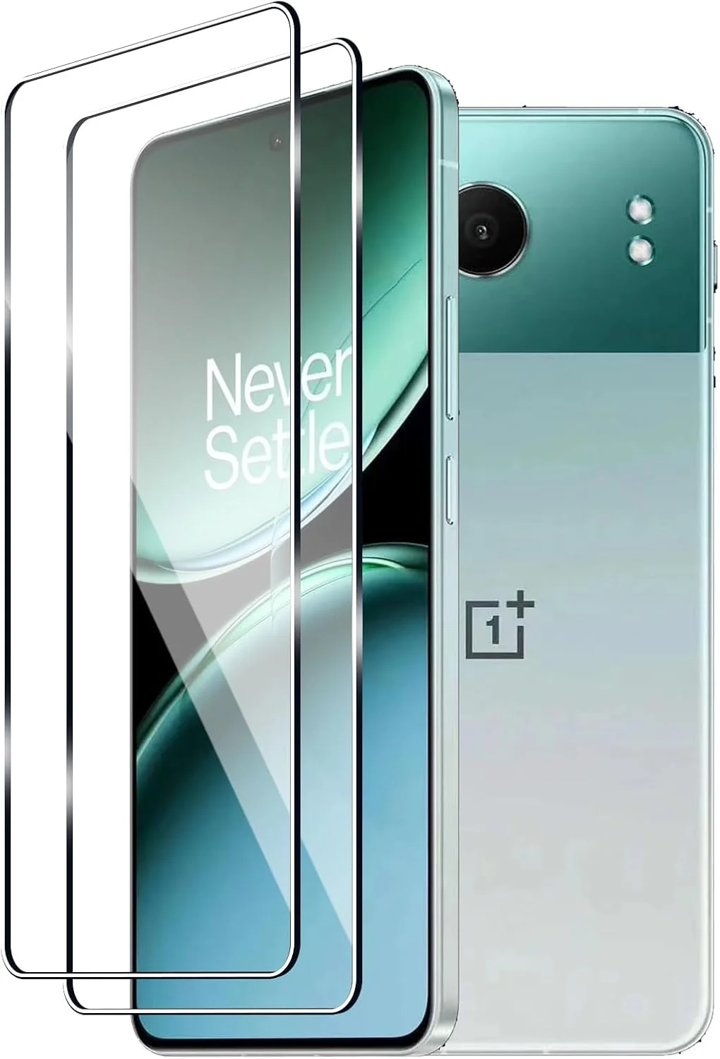 محافظ صفحه نمایش شیشه ای حرارت دیده Afikyutu برای وان پلاس نورد 4، بسته 2 عددی محافظ صفحه نمایش، محافظ صفحه نمایش با سختی 9H، فیلم شیشه ای حرارت دیده HD، ضد خش، بدون حباب، نصب آسان