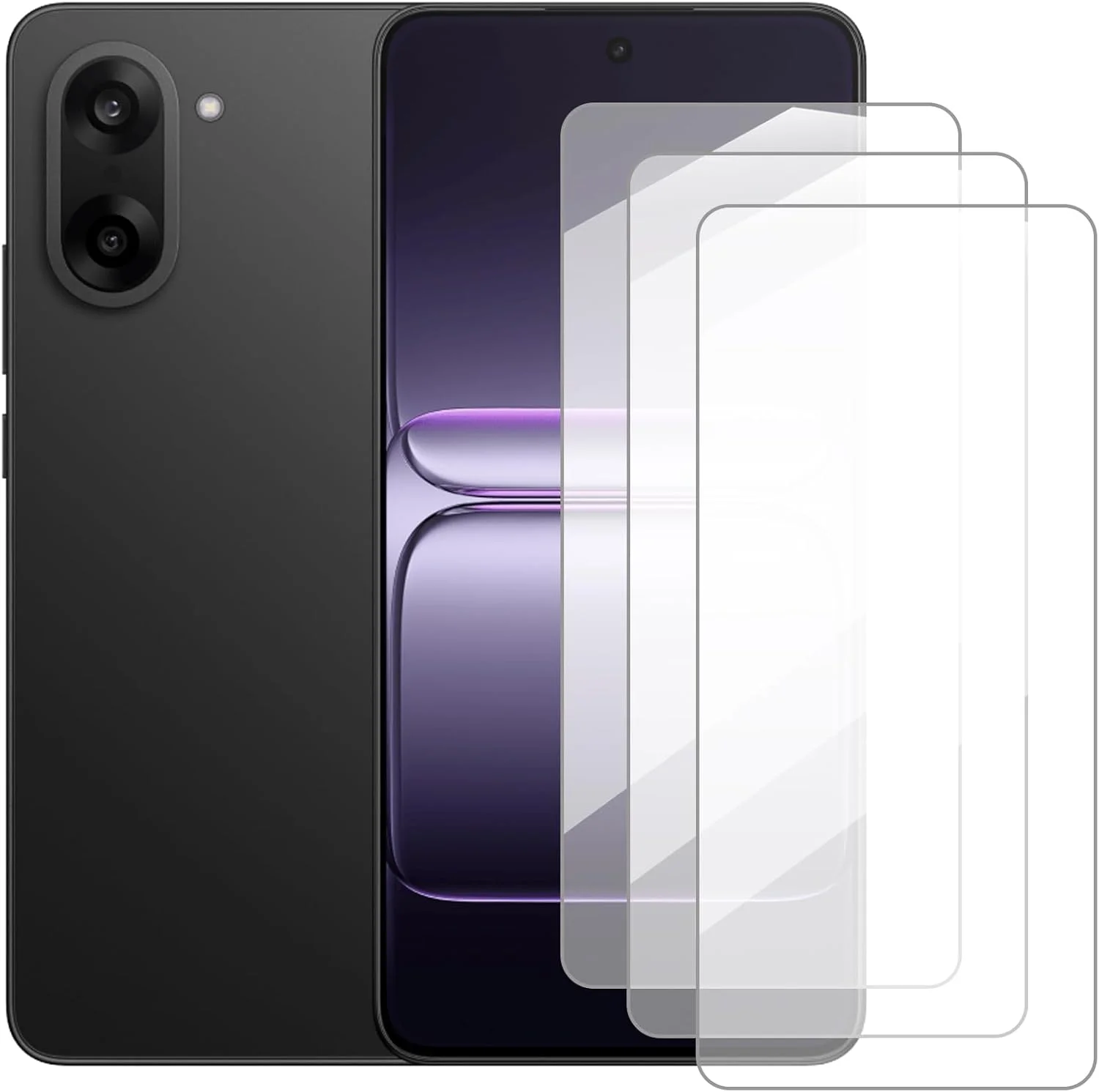 محافظ صفحه نمایش دامولون سازگار با OnePlus Nord CE 5 (6.77 اینچ) [بسته 3 عددی] محافظ صفحه شیشه ای مناسب برای OnePlus Nord CE 5، فیلم محافظ شیشه ای حرارت دیده