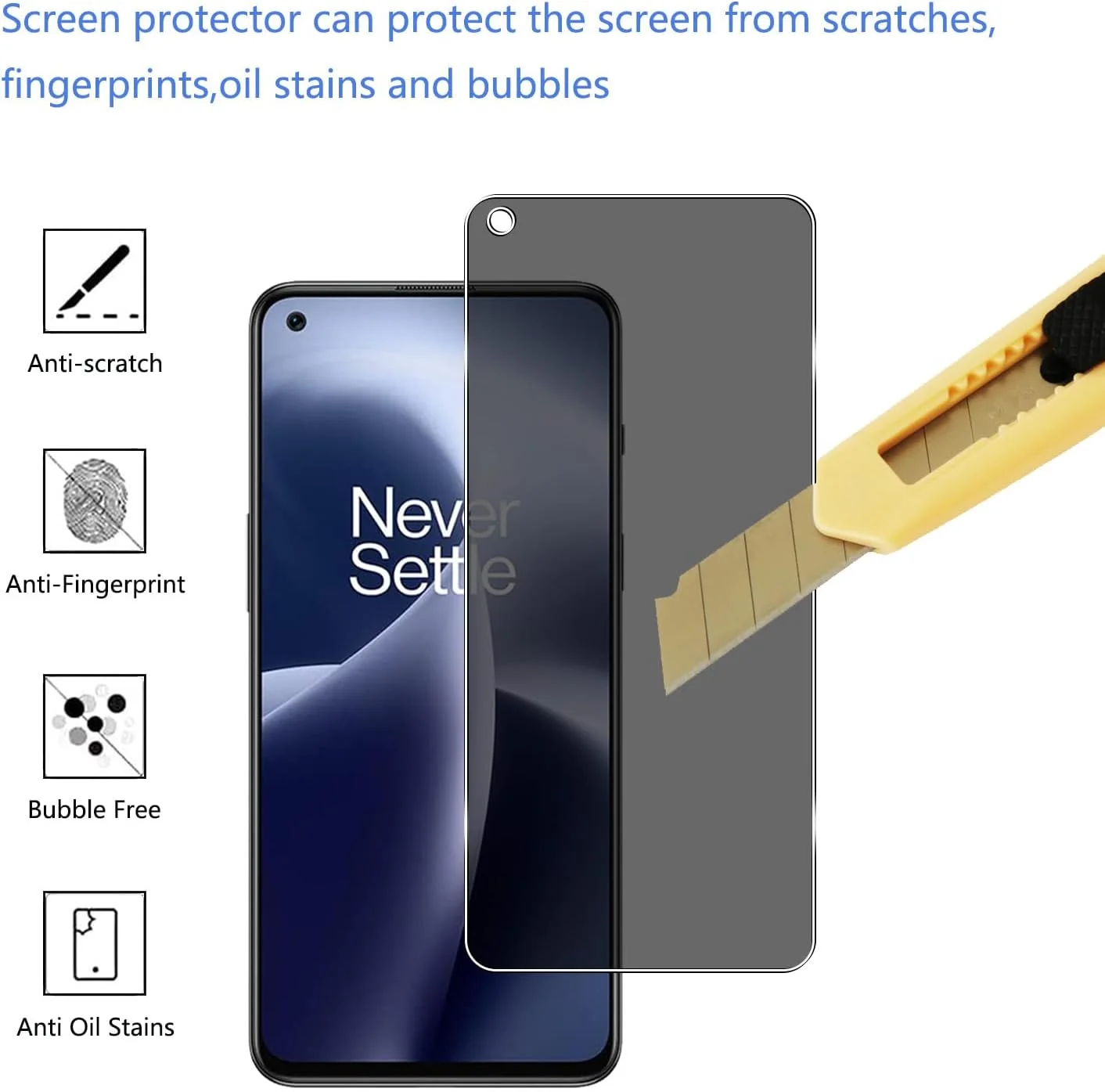 محافظ صفحه نمایش حریم خصوصی YIFNTANG برای OnePlus Nord 2T 5G، سختی 9H، ضد خش، محافظ صفحه نمایش شیشه ای حرارت دیده ضد جاسوسی برای OnePlus Nord 2T 5G محافظ صفحه نمایش حریم خصوصی YIFNTANG برای OnePlus Nord 2T 5G، سختی 9H، ضد خش، محافظ صفحه نمایش شیشه ای حرارت دیده ضد جاسوسی برای OnePlus Nord 2T 5G