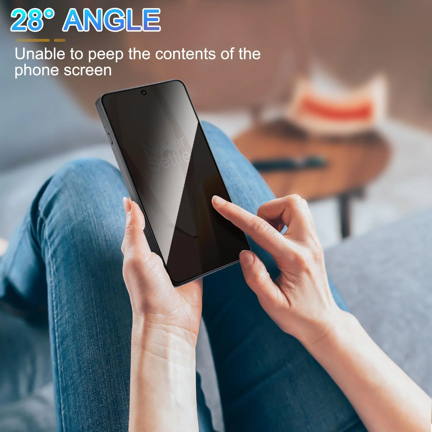 محافظ صفحه نمایش حریم خصوصی Lokyoo، بسته 2 عددی، برای OnePlus 13R [شیشه حرارت دیده ضد جاسوسی]، Ultra HD، ضد خش، بدون حباب، نصب آسان، شیشه محافظ 9H برای OnePlus 13R