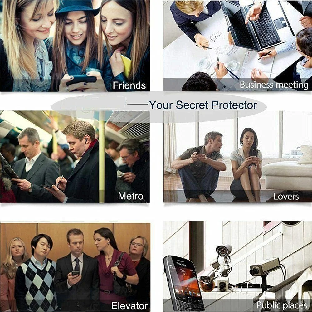 محافظ صفحه نمایش شیشه ای حریم خصوصی ضد جاسوسی MIBQM، بسته 3 عددی، برای OnePlus 7 7pro- برای OnePlus 8