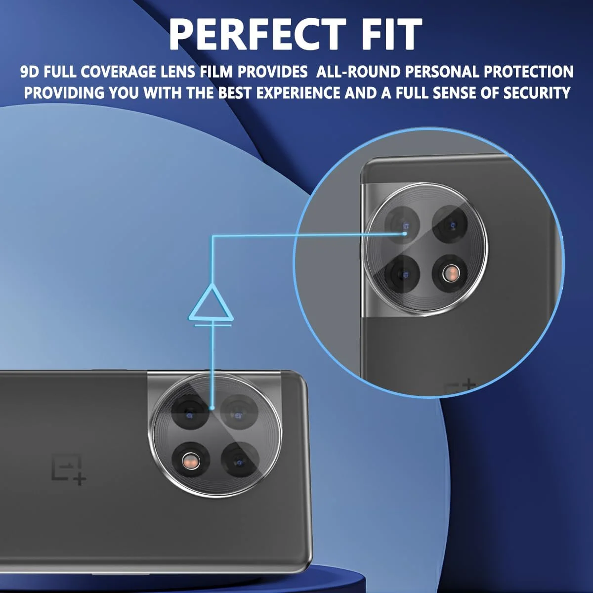 محافظ صفحه نمایش Yieehhow [3+3 تکه] فیلم شیشه ای حرارت دیده برای OnePlus 11R، فیلم TPU نرم HD و محافظ دوربین، محافظ شیشه ای حرارت دیده، ضد خش، محافظ صفحه نمایش انعطاف پذیر برای OnePlus 11R