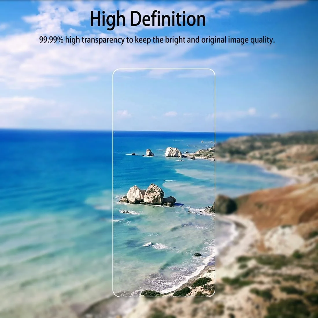 محافظ صفحه نمایش شیشه ای حرارت دیده Afikyutu برای وان پلاس نورد 4، بسته 2 عددی محافظ صفحه نمایش، محافظ صفحه نمایش با سختی 9H، فیلم شیشه ای حرارت دیده HD، ضد خش، بدون حباب، نصب آسان
