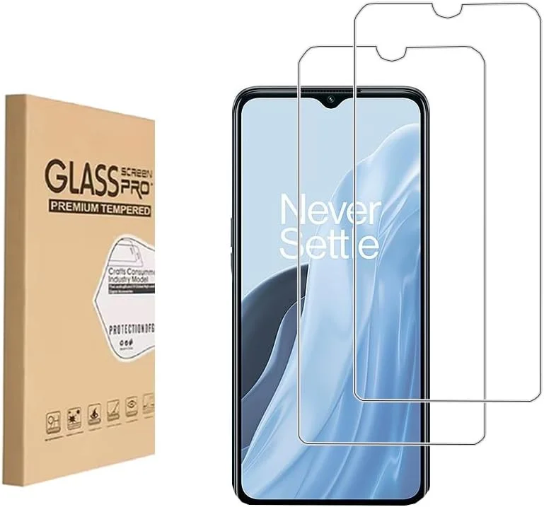 محافظ صفحه نمایش Shunwige برای OnePlus Nord N300 5G [مناسب برای Nord N30 نیست] فیلم محافظ شیشه ای حرارت دیده، نصب آسان، ضد خش، بدون حباب، سختی 9H (2 عدد)