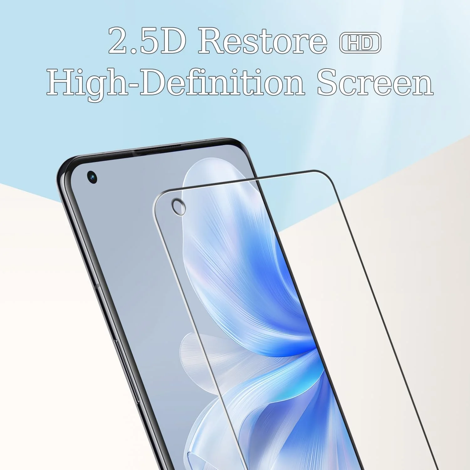 محافظ صفحه نمایش Kesuwe [بسته 3 عددی] برای OnePlus 11، شیشه حرارت دیده، ضد خش، ضد اثر انگشت، سختی 9H، بدون حباب، شفافیت HD، سازگار با قاب، نصب آسان