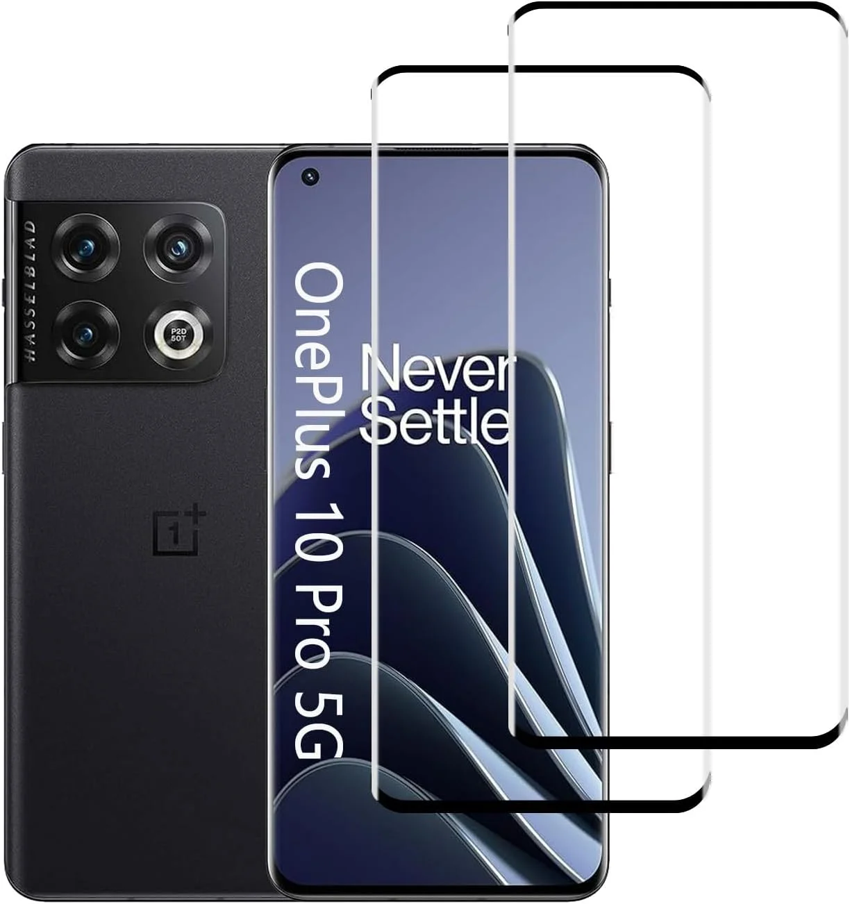 محافظ صفحه نمایش YIFNTANG [2 عدد] برای OnePlus 9 Pro/10 Pro 5G، سختی 9H، ضد خش، پوشش کامل سه بعدی، شیشه حرارت دیده شفاف HD سازگار با OnePlus 9 Pro/10 Pro 5G