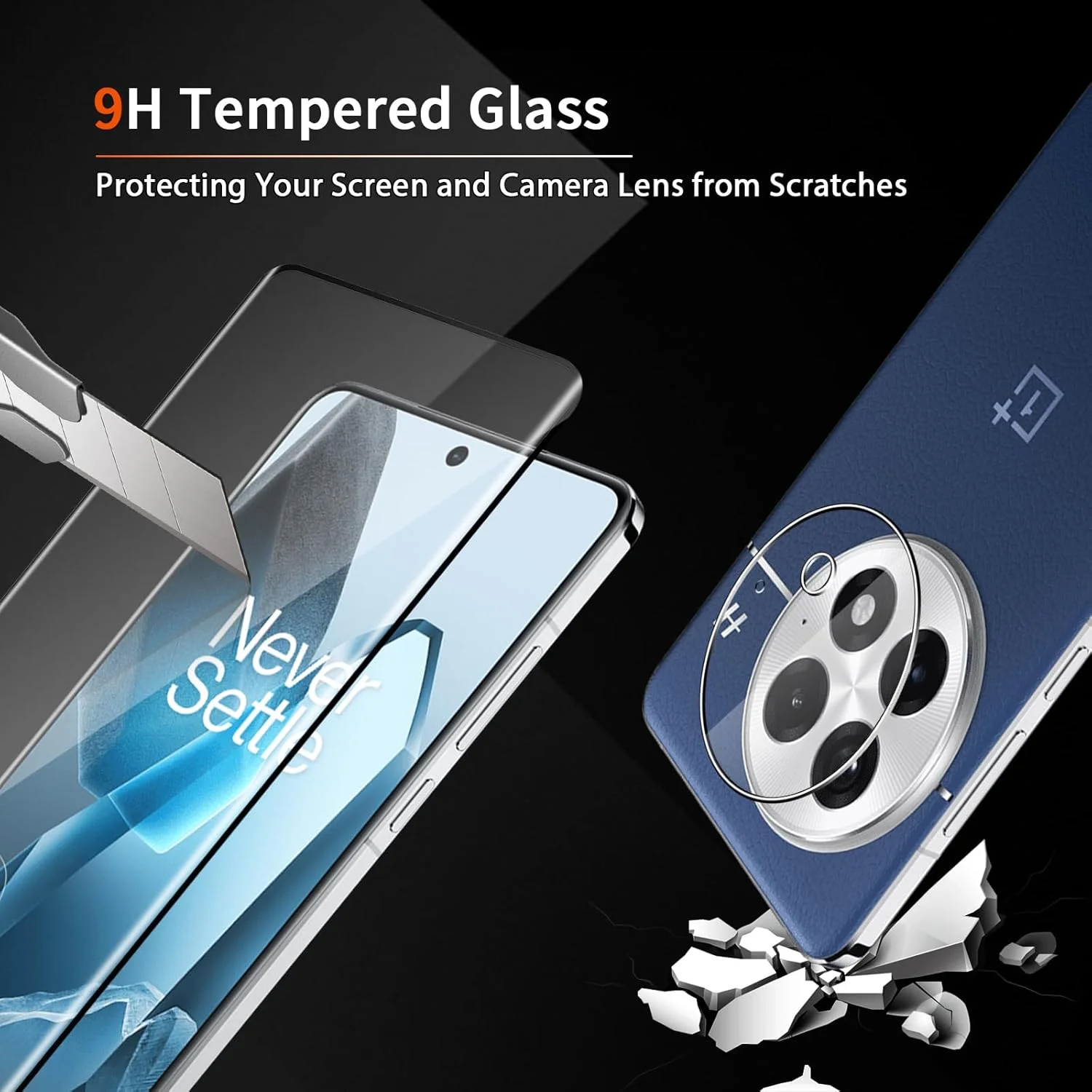 محافظ صفحه نمایش Liilaa برای Oneplus 13، 2+2 عدد فیلم شیشه ای حرارت دیده و محافظ دوربین عقب، سختی 9H، ضد خش، شفاف HD محافظ صفحه نمایش Liilaa برای Oneplus 13، 2+2 عدد فیلم شیشه ای حرارت دیده و محافظ دوربین عقب، سختی 9H، ضد خش، شفاف HD