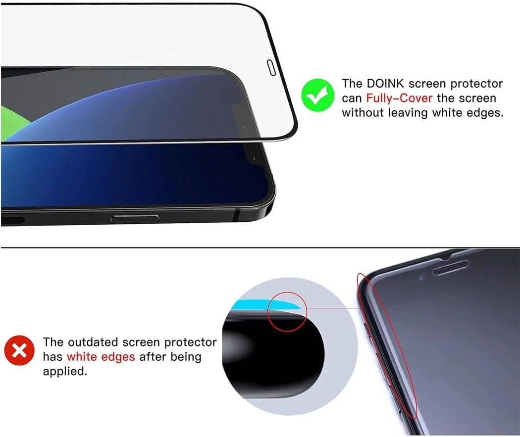 محافظ صفحه نمایش تمام صفحه شیشه ای حرارت دیده 24/7 Oliver OnePlus 8 Pro [سختی 9H] [بدون حباب] [سازگار با قاب] برای OnePlus 8 Pro