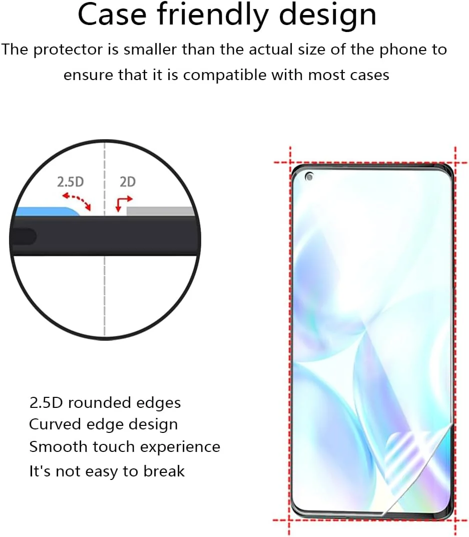 محافظ صفحه نمایش Phlleyaa برای OnePlus 9 Pro، فیلم TPU، 2 عدد و شیشه دوربین، 2 عدد، نصب آسان، ضد خش و بدون حباب، شیشه حرارت دیده برای OnePlus 9 Pro محافظ صفحه نمایش Phlleyaa برای OnePlus 9 Pro، فیلم TPU، 2 عدد و شیشه دوربین، 2 عدد، نصب آسان، ضد خش و بدون حباب، شیشه حرارت دیده برای OnePlus 9 Pro