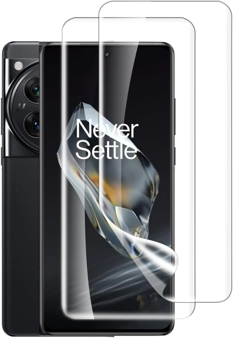 محافظ صفحه نمایش چسب UV ماز مدل 2Pack مناسب برای گوشی OnePlus 12 با صفحه نمایش خمیده 6.82 اینچی، شیشه حرارت دیده