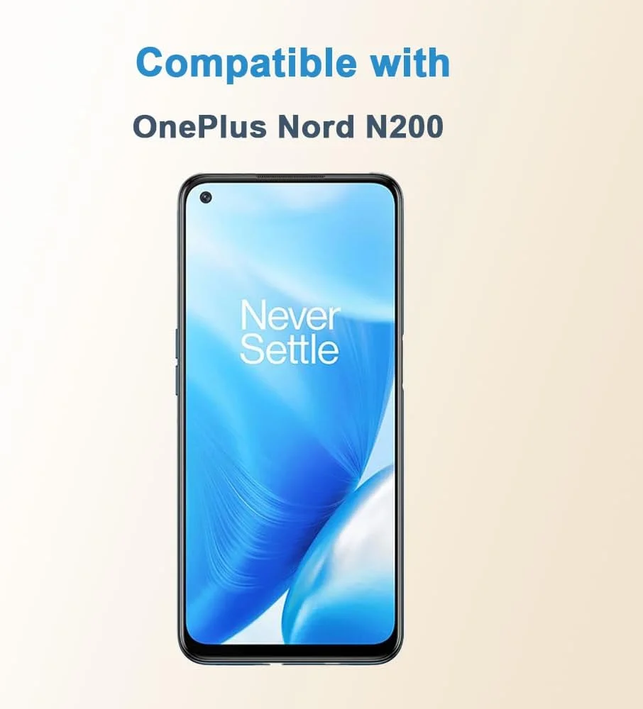 محافظ صفحه نمایش Shunwige برای OnePlus Nord N200، فیلم محافظ شیشه ای حرارت دیده، نصب آسان و بدون حباب، ضد خش، سختی 9H (2 عدد)