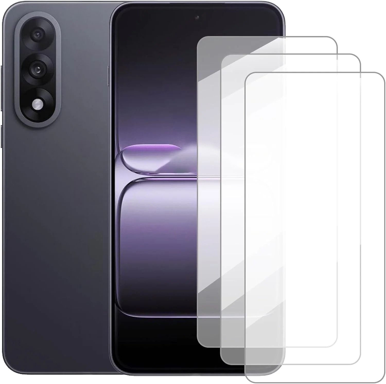 محافظ صفحه نمایش Damolong سازگار با OnePlus Ace 5 Ultra (6.83 اینچ) [بسته 3 عددی] محافظ صفحه شیشه ای مناسب برای OnePlus Ace 5 Ultra، فیلم محافظ شیشه ای حرارت دیده