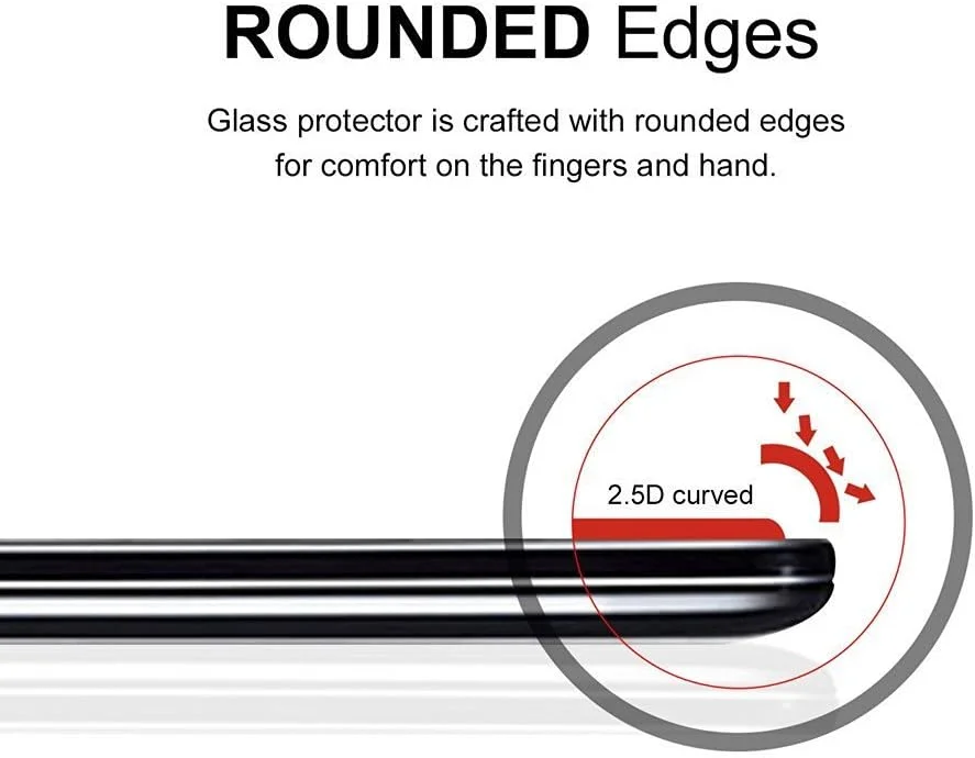 Supershieldz [2-Pack] for OnePlus 5T Tempered Glass Screen Protector, [Full Screen Coverage] Anti-Scratch, Bubble Free, Lifetime Replacement (Black)