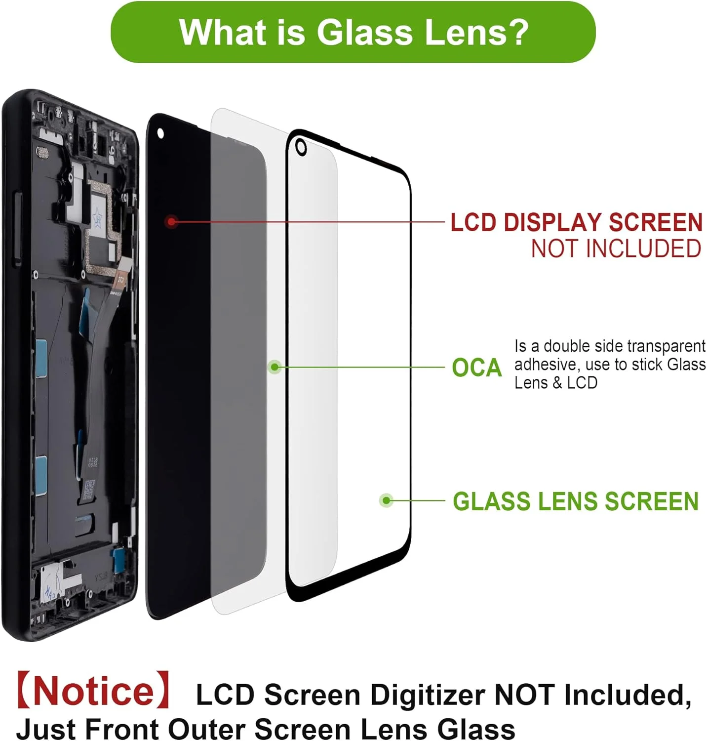 شیشه نمایشگر SwarKing، شیشه جلویی، تعویض لنز صفحه بیرونی سازگار با Oneplus 5T به همراه کیت تعمیر شیشه نمایشگر SwarKing، شیشه جلویی، تعویض لنز صفحه بیرونی سازگار با Oneplus 5T به همراه کیت تعمیر