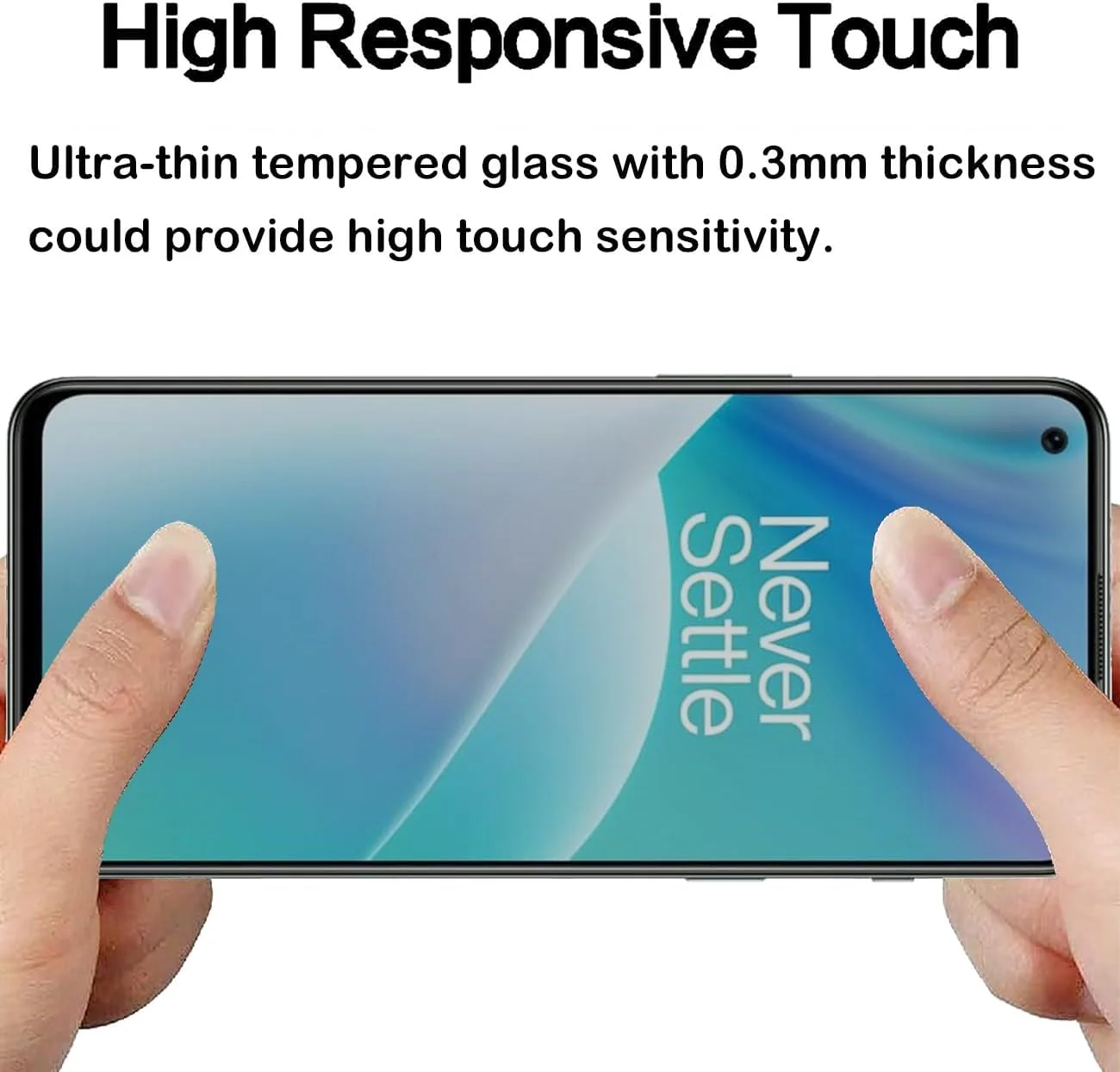 محافظ صفحه نمایش حریم خصوصی برای OnePlus Nord 2T [2 عدد]، فیلم شیشه ای حرارت دیده ضد جاسوسی، سختی 9H، ضد خش، ضد اثر انگشت، بدون حباب، نصب آسان، محافظ صفحه نمایش ضد جاسوسی برای OnePlus Nord 2T