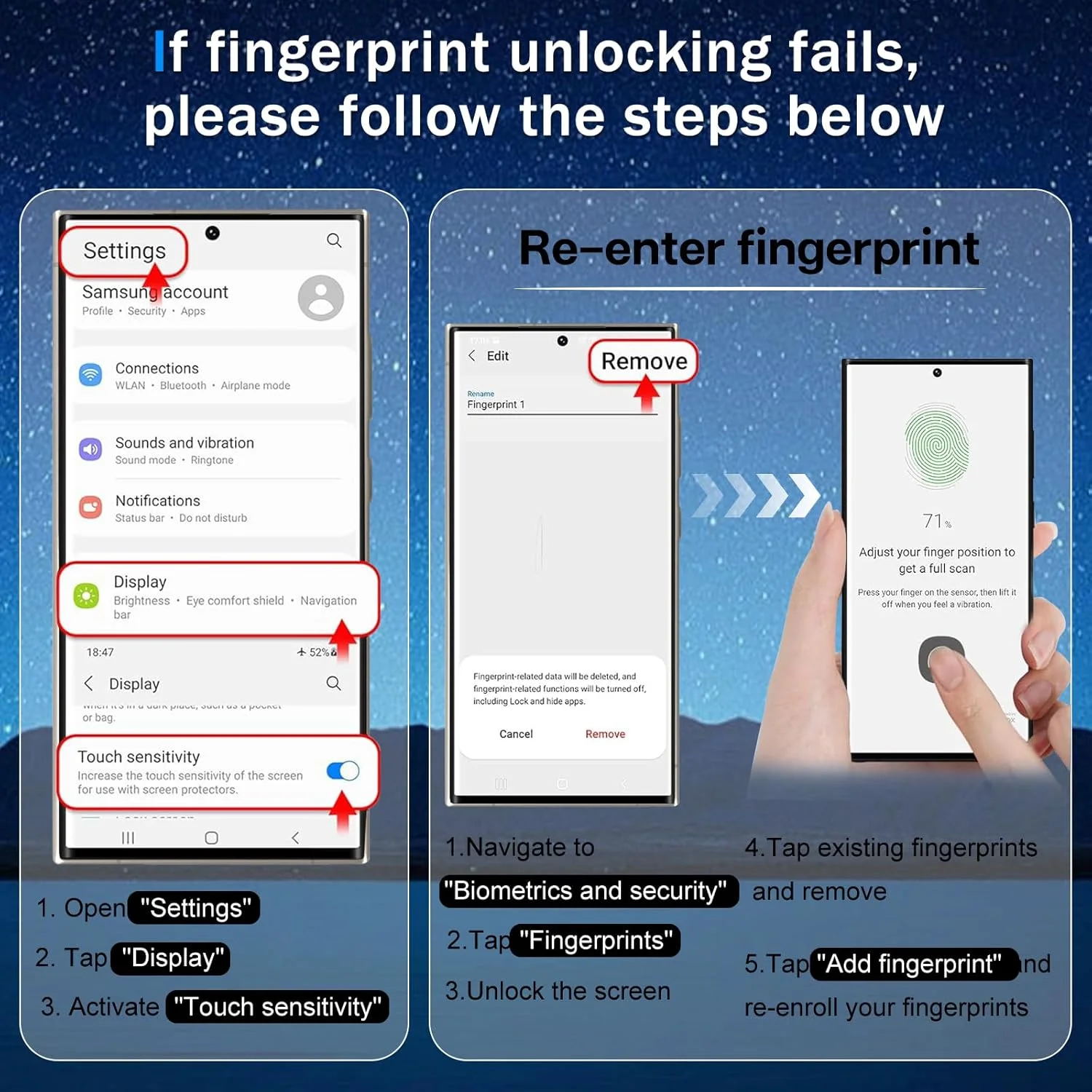 محافظ صفحه نمایش CeiLarv [2 عدد] شیشه حرارت دیده برای OnePlus 13R [باز کردن قفل اثر انگشت] [ضد خش] [سختی 9H] [HD] [بدون حباب] فیلم محافظ برای محافظ صفحه نمایش OnePlus 13R