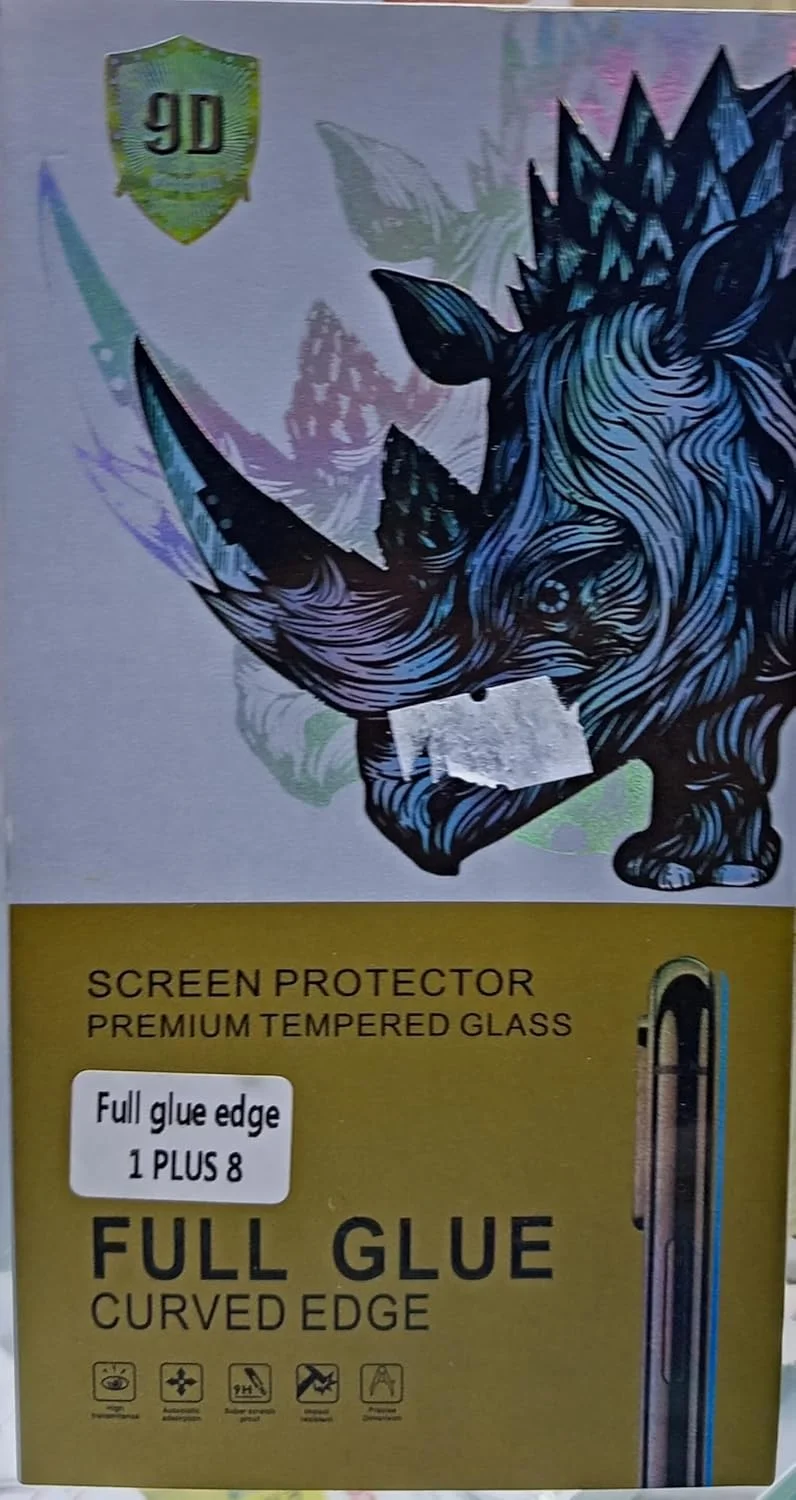محافظ صفحه نمایش شیشه ای حرارت دیده پریمیوم برای OnePlus 8، چسب کامل لبه منحنی