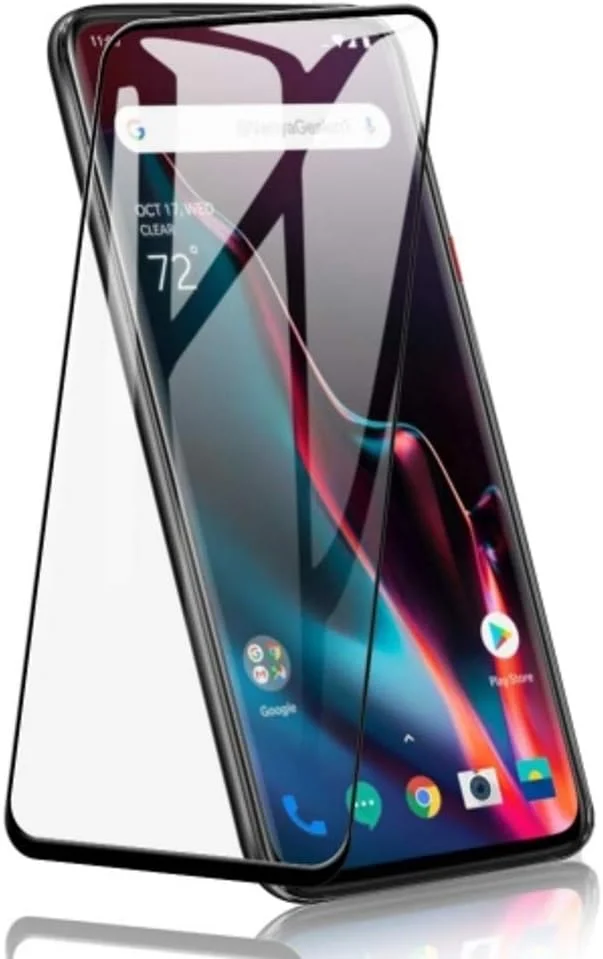 محافظ صفحه نمایش شیشه ای حرارت دیده سه بعدی برای وان پلاس 7 پرو - لبه خمیده پوشش کامل بدون حباب سازگار با قاب سختی 9H وضوح HD سازگار با وان پلاس 7 پرو