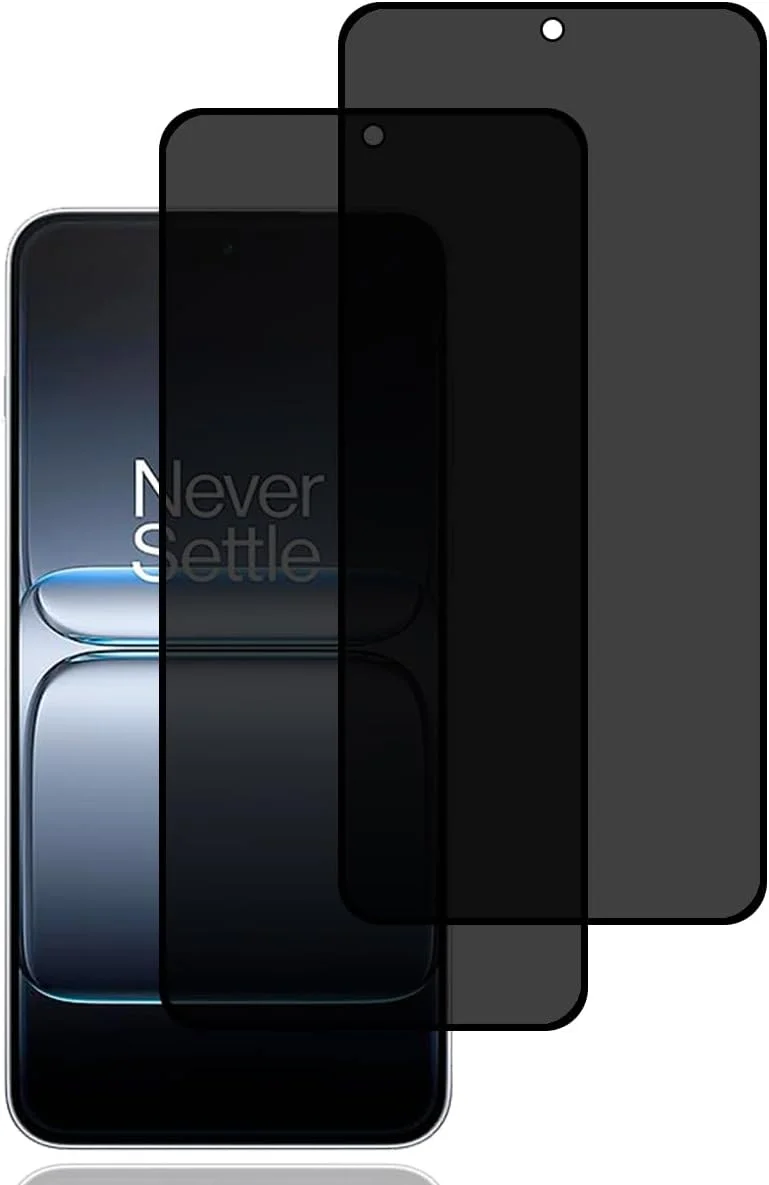 محافظ صفحه نمایش حریم خصوصی BCHKLAI برای OnePlus Nord 5 5G [بسته 2 عددی]، فیلم شیشه ای حرارت دیده ضد جاسوسی، سختی 9H، ضد خش، ضد اثر انگشت، بدون حباب، محافظ صفحه نمایش ضد جاسوسی برای OnePlus Nord 5