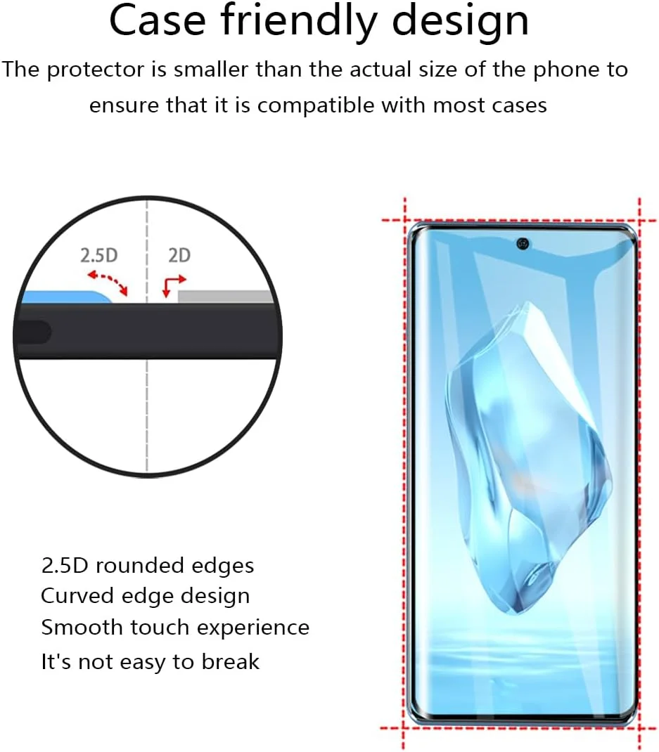 محافظ صفحه نمایش شیشه ای حرارت دیده Phlleyaa برای OnePlus 12R، 2 عدد و محافظ دوربین عقب 2 عدد، سختی 9H، بدون حباب، فیلم ضد خش برای محافظ صفحه نمایش OnePlus 12R