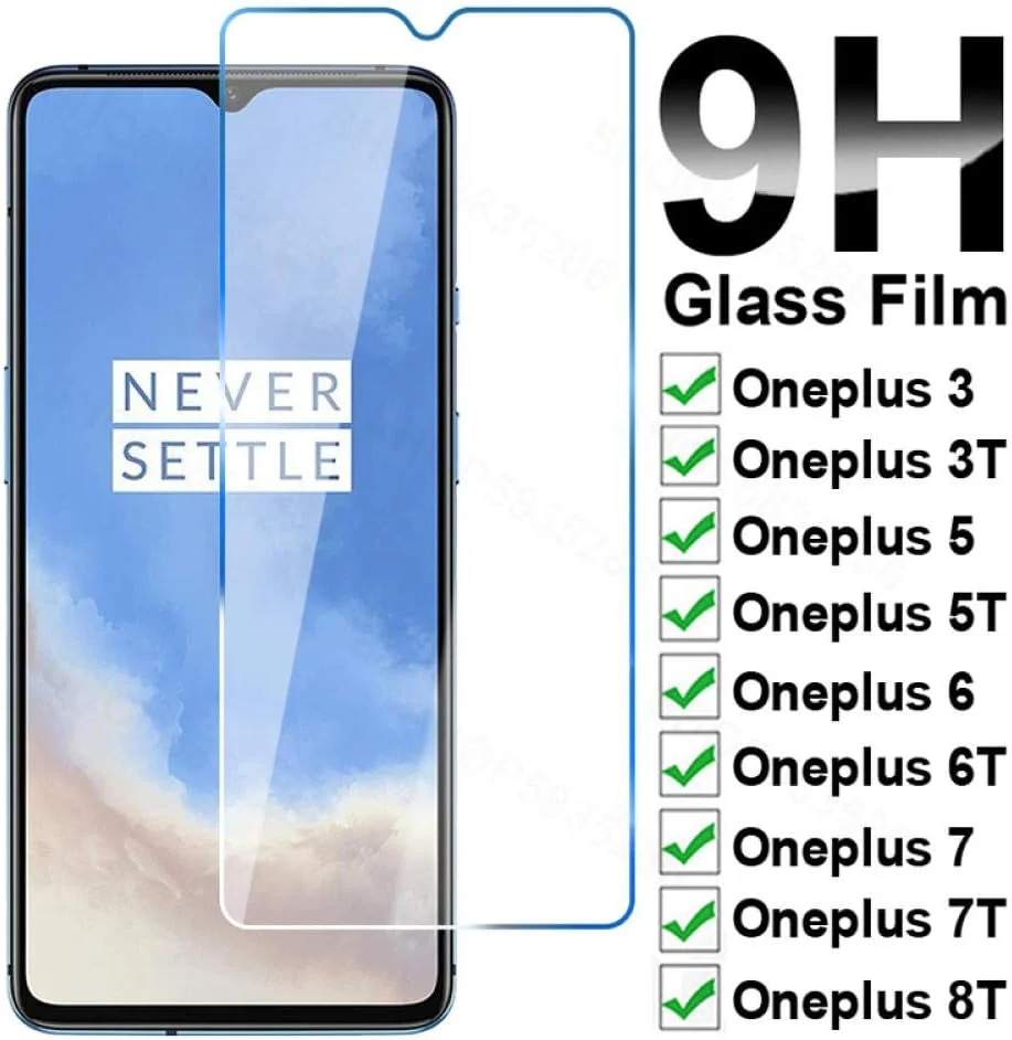 محافظ صفحه نمایش شیشه ای حرارت دیده 9H HD MIBQM بسته 3 عددی برای گوشی های Oneplus 8T 7 7T 6 6T 5 5T 3 3T برای Oneplus 7