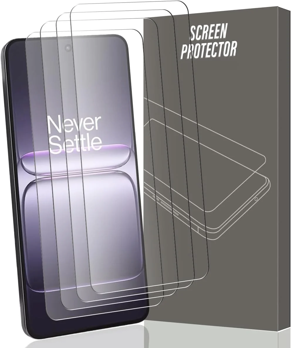 محافظ صفحه نمایش شیشه ای تمپرد Gelaasso بسته 4 عددی برای OnePlus Nord CE 5G، سختی 9H، ضد خش، HD فوق العاده شفاف